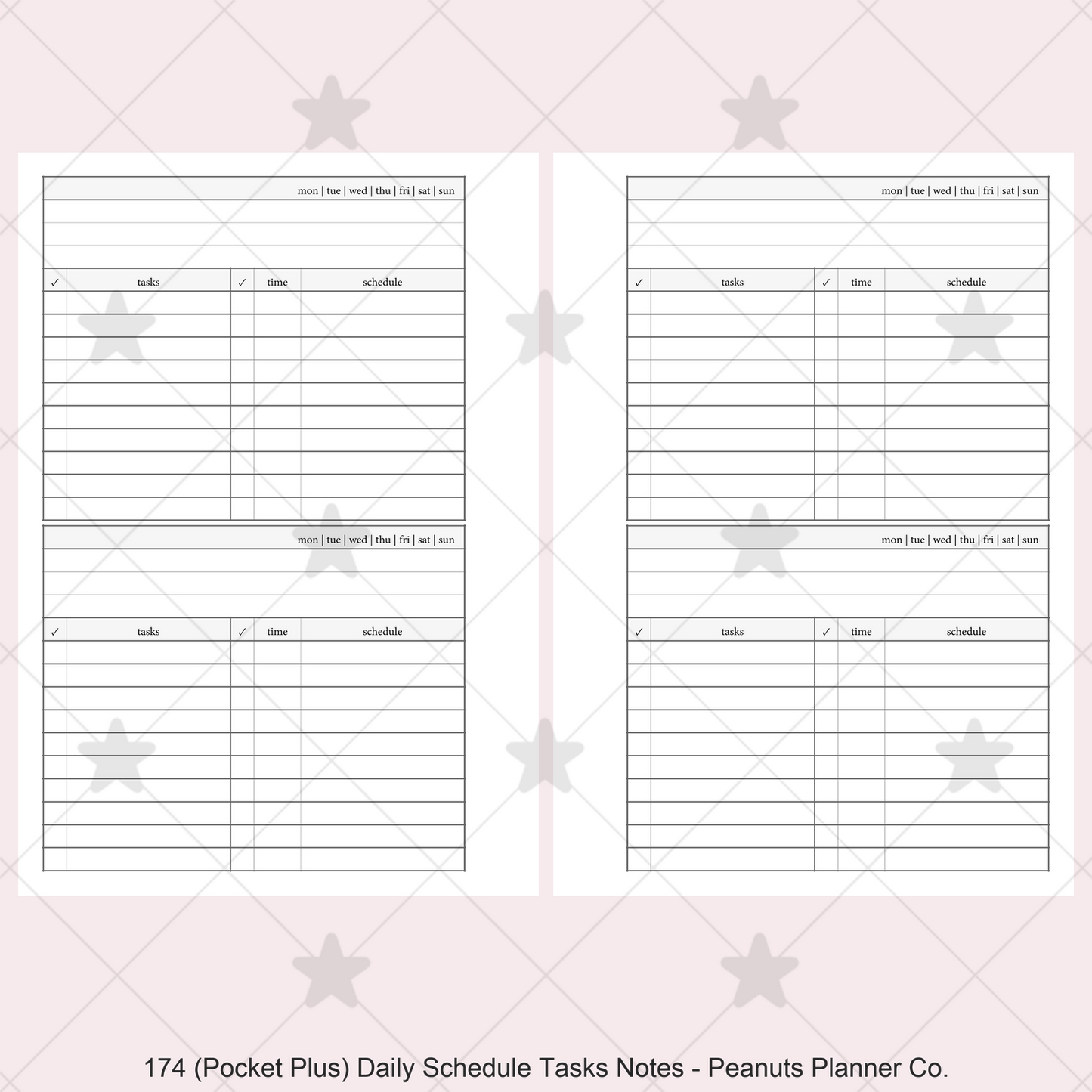 174: Daily w/ Schedule, Tasks, & Notes 2Do1P