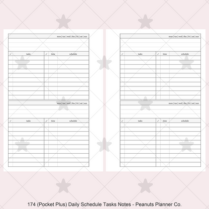 174: Daily w/ Schedule, Tasks, & Notes 2Do1P