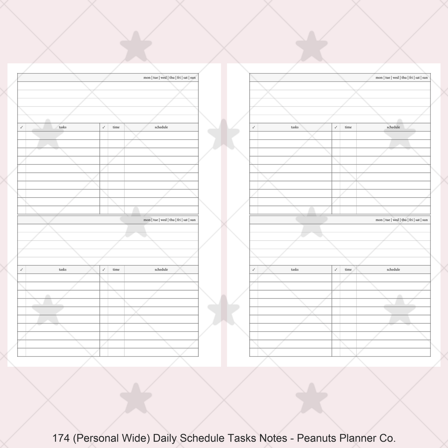 174: Daily w/ Schedule, Tasks, & Notes 2Do1P