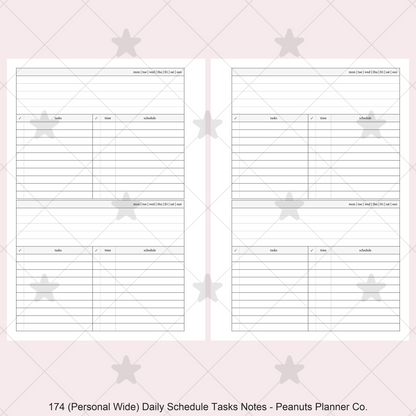 174: Daily w/ Schedule, Tasks, & Notes 2Do1P