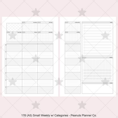 176: Small Weekly Wo2P w/ Categories Habits Tasks