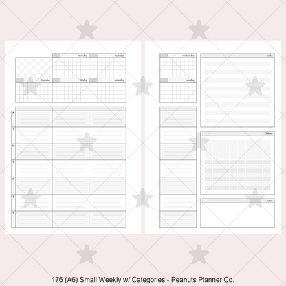 176: Small Weekly Wo2P w/ Categories Habits Tasks