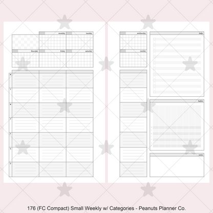 176: Small Weekly Wo2P w/ Categories Habits Tasks