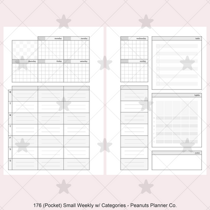 176: Small Weekly Wo2P w/ Categories Habits Tasks