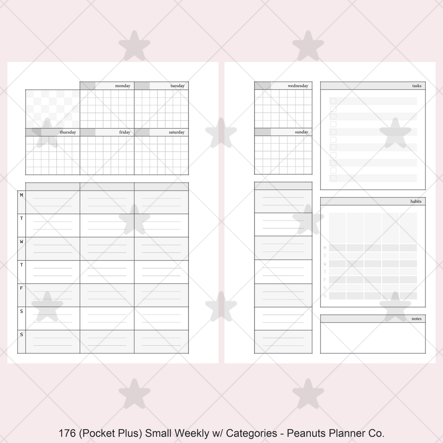 176: Small Weekly Wo2P w/ Categories Habits Tasks