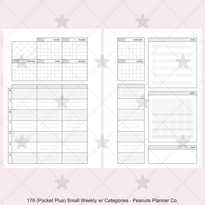 176: Small Weekly Wo2P w/ Categories Habits Tasks