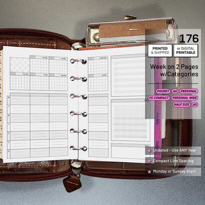 176: Small Weekly Wo2P w/ Categories Habits Tasks