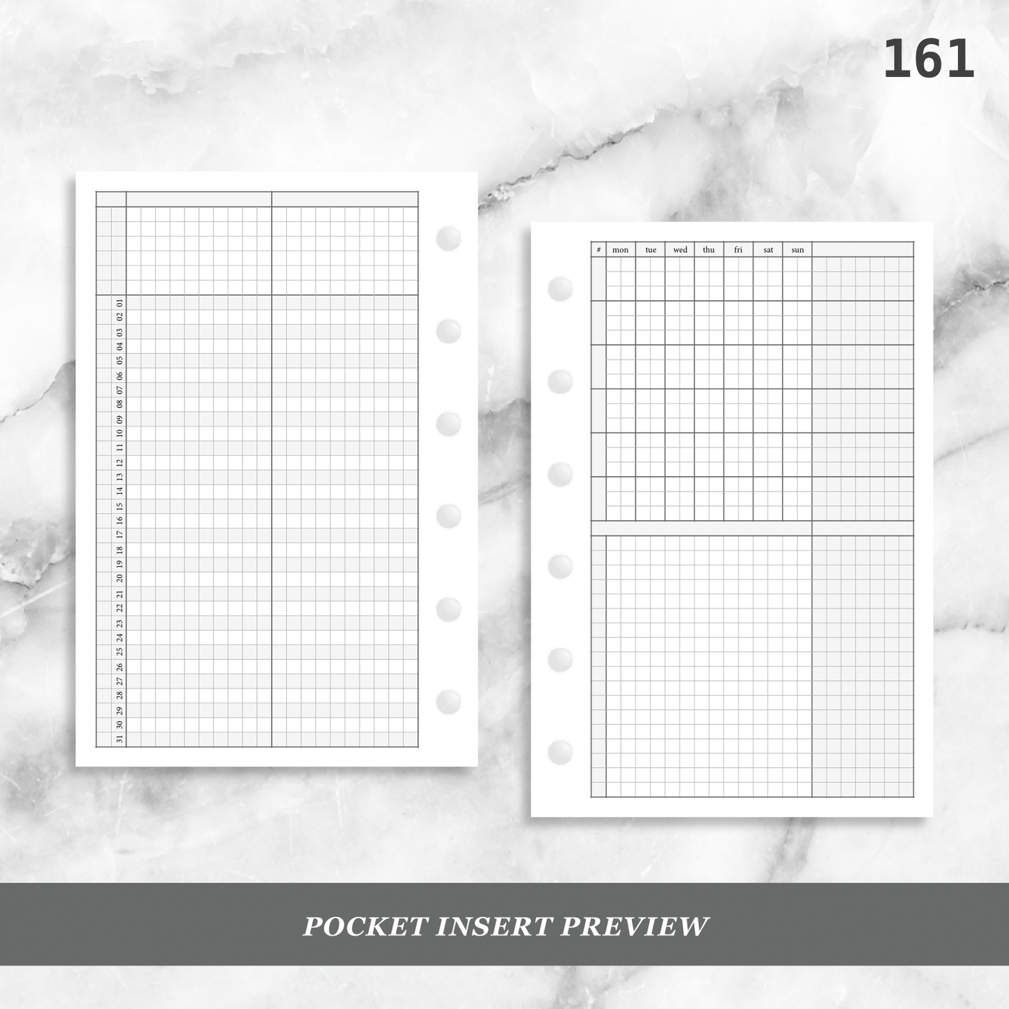 161: Grid Lovers Monthly w/ Daily Habit Tracker Mo2P