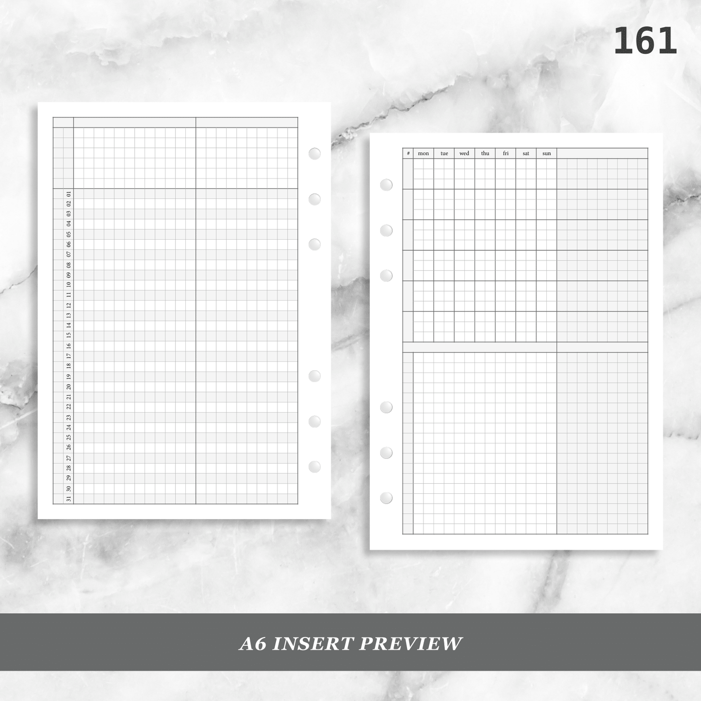161: Grid Lovers Monthly w/ Daily Habit Tracker Mo2P