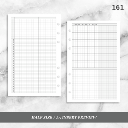 161: Grid Lovers Monthly w/ Daily Habit Tracker Mo2P