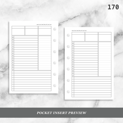 170: Timed Daily Schedule w/ Categories & Tasks Do1P